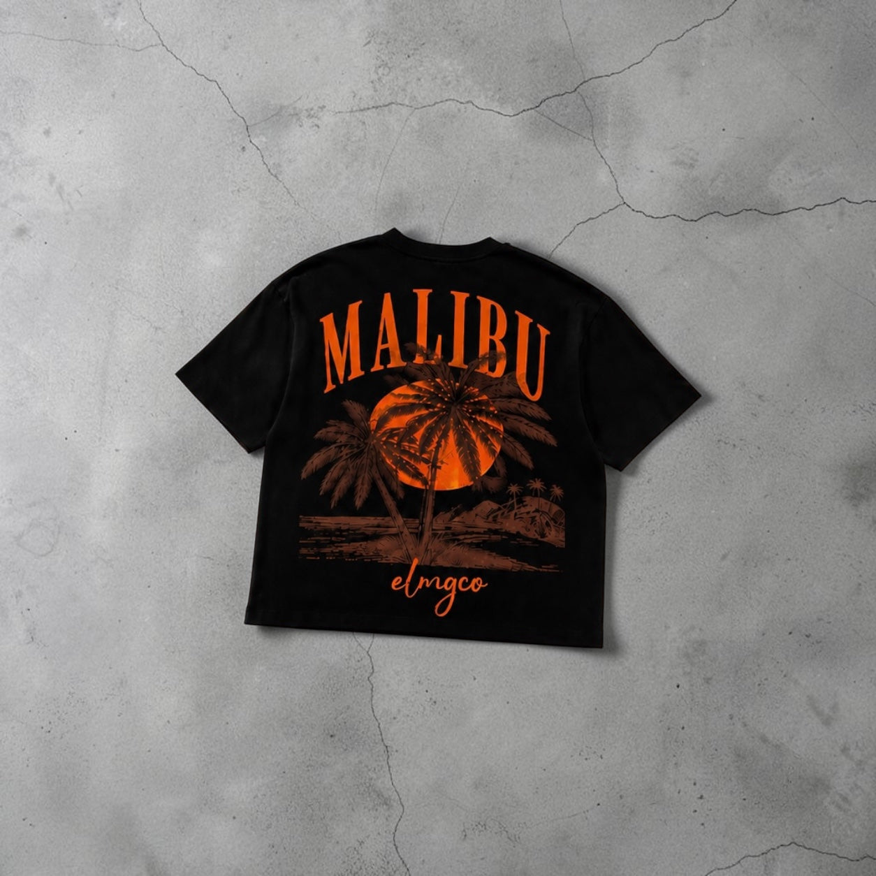 Malibu Sunset Palm Tee